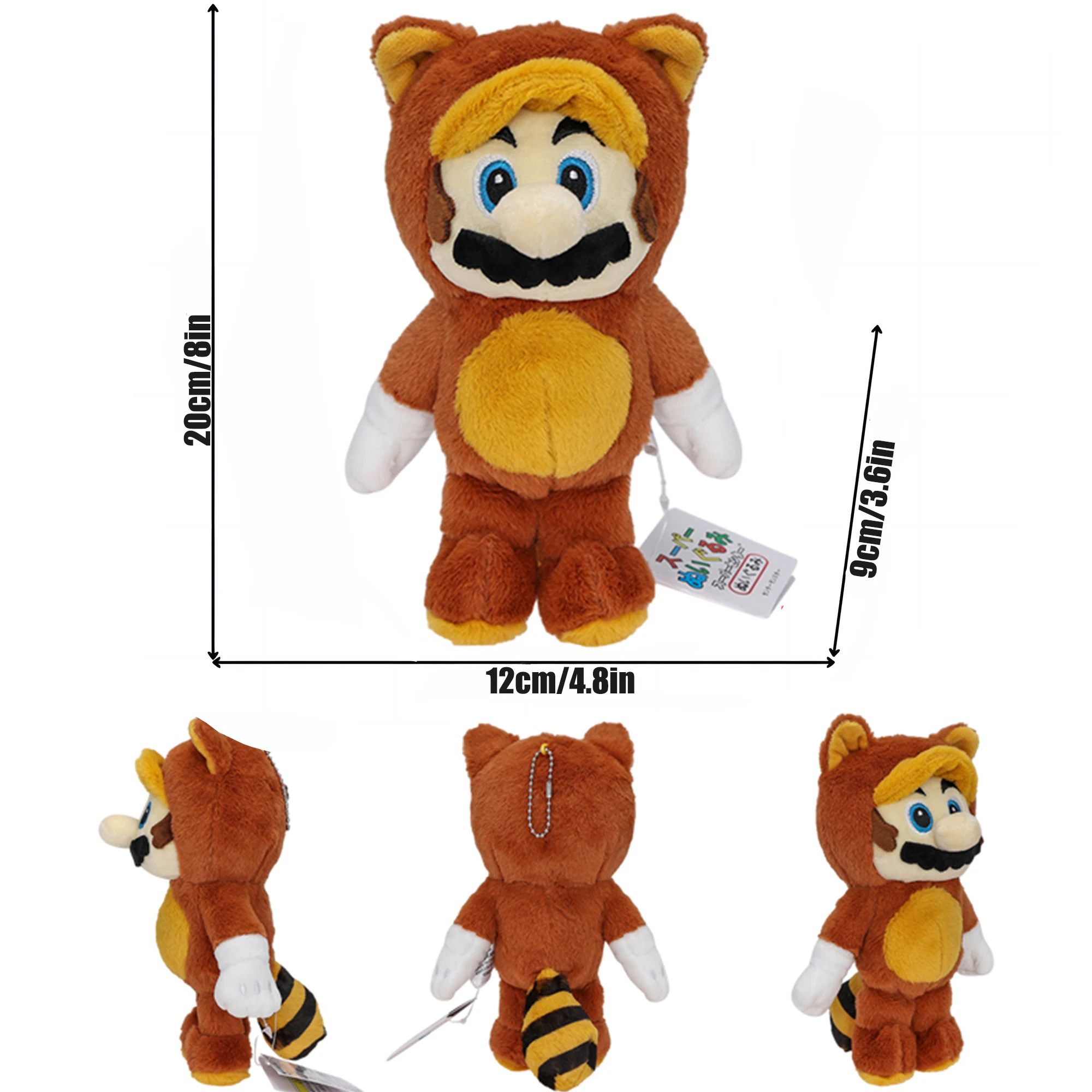 thumbnail image 1 of Toad Toadette Mushroom Mario Bros Plush Toys Luigi Cat Rosalina Princess Peach Stuffed Doll Soft Toys Birthday Gift For Kids, 1 of 5