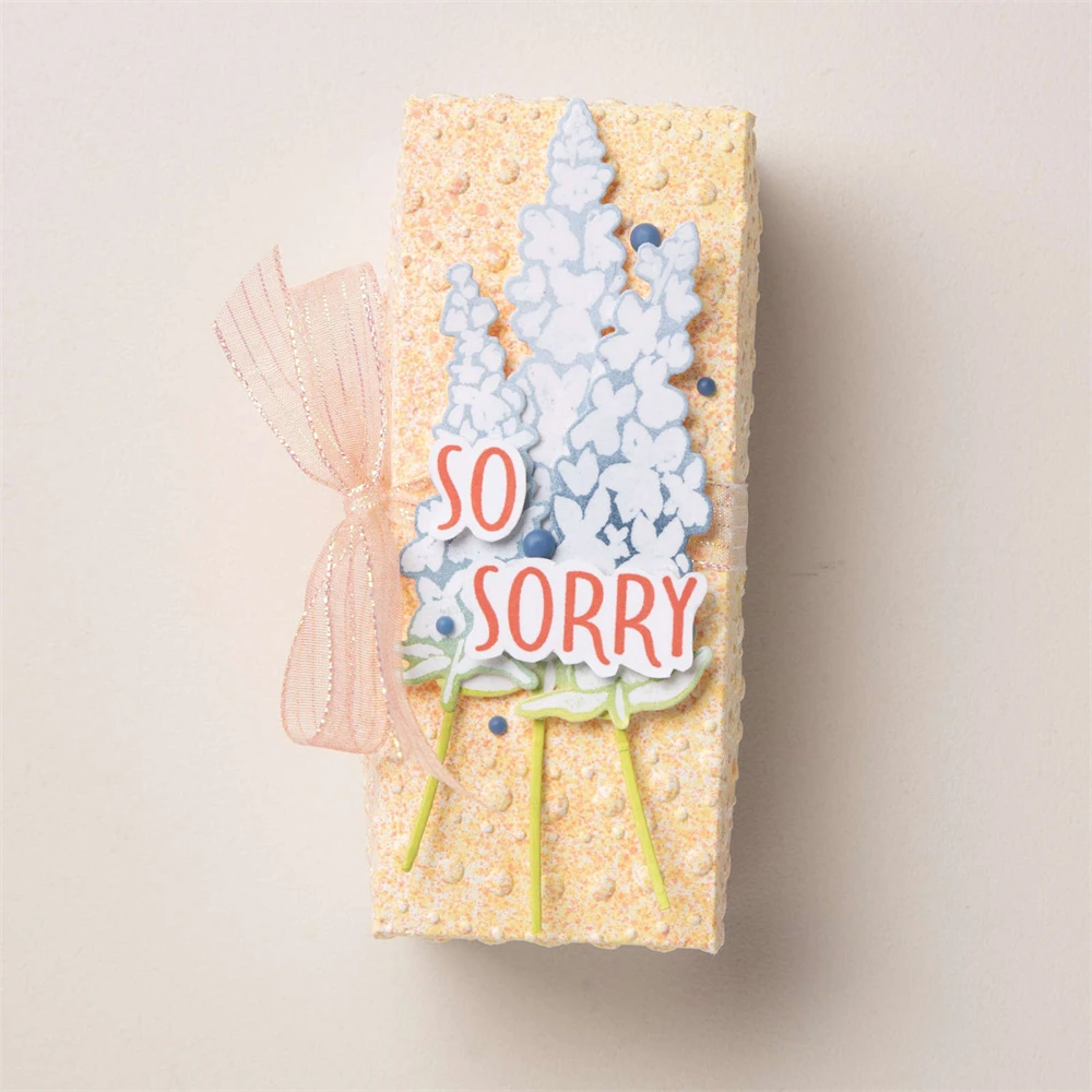 Cutting Dies/Clear Silicone Stamp Inspiring Snapdragons So Sorry DIY Crafts Card Album Making Scrapbooking Stencil ST03