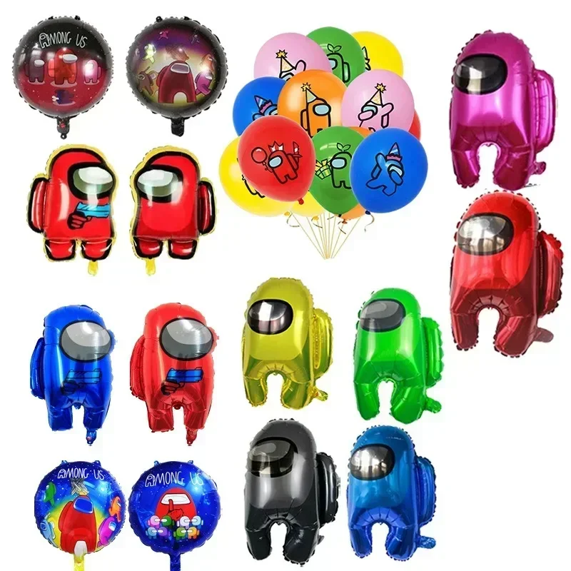 Hot 1 Pz 18 Pollici Tra Double-Sided Round New Alien Space Lupo Mannaro Killer Palla Di Alluminio Decorazione Palloncini Festa Di Compleanno