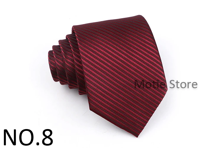 Neue Design Einfarbig Gestreiften Krawatte Schwarz Blau Polyester Krawatte Für Männer Hochzeit Business Party Tragen Hemd Anzug Zubehör Geschenke – Detail 9