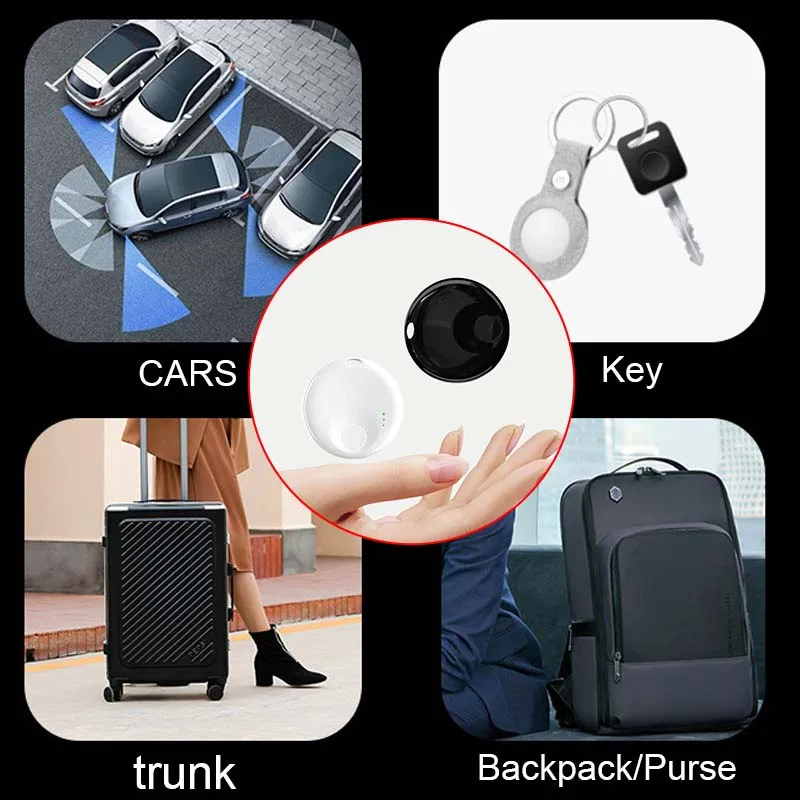 Mini Air Tag Compatible with Apple Find My APP Smart GPS Tracker with Key Ring For Pet Car Key Children Elderly Anti-lost Finder anti lost tracker gps locator key finder anti lose tracker item locator key chain locator anti lost locator