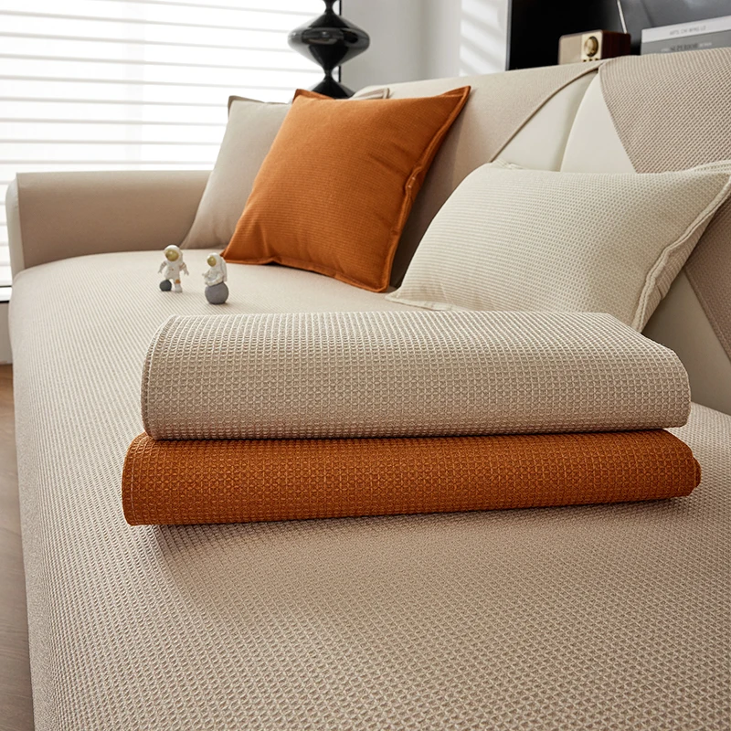 100WaterproofSofaCoverAntislipThreedimensionalPlaidCraft