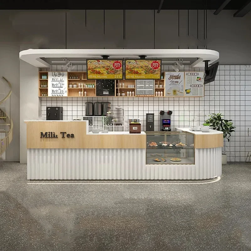Modern Luxury Reception Desk Bar Counter Front Desk Checkout Cafe Pulpitos Churches Glass Pulpito Party Recepcion Wave