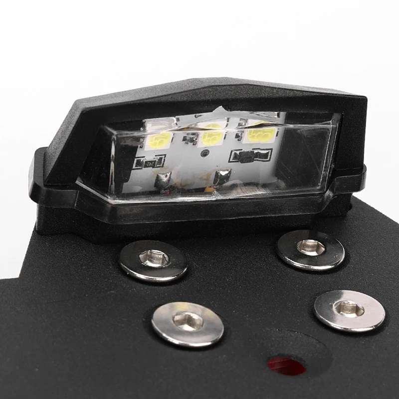 YAMAHA TMAX T-MAX 530 560 TMAX530 T-MAX560 2017-2021 라이센스 플레이트 홀더 펜더 제거기 테일 깔끔한 브래킷 (LED 포함)