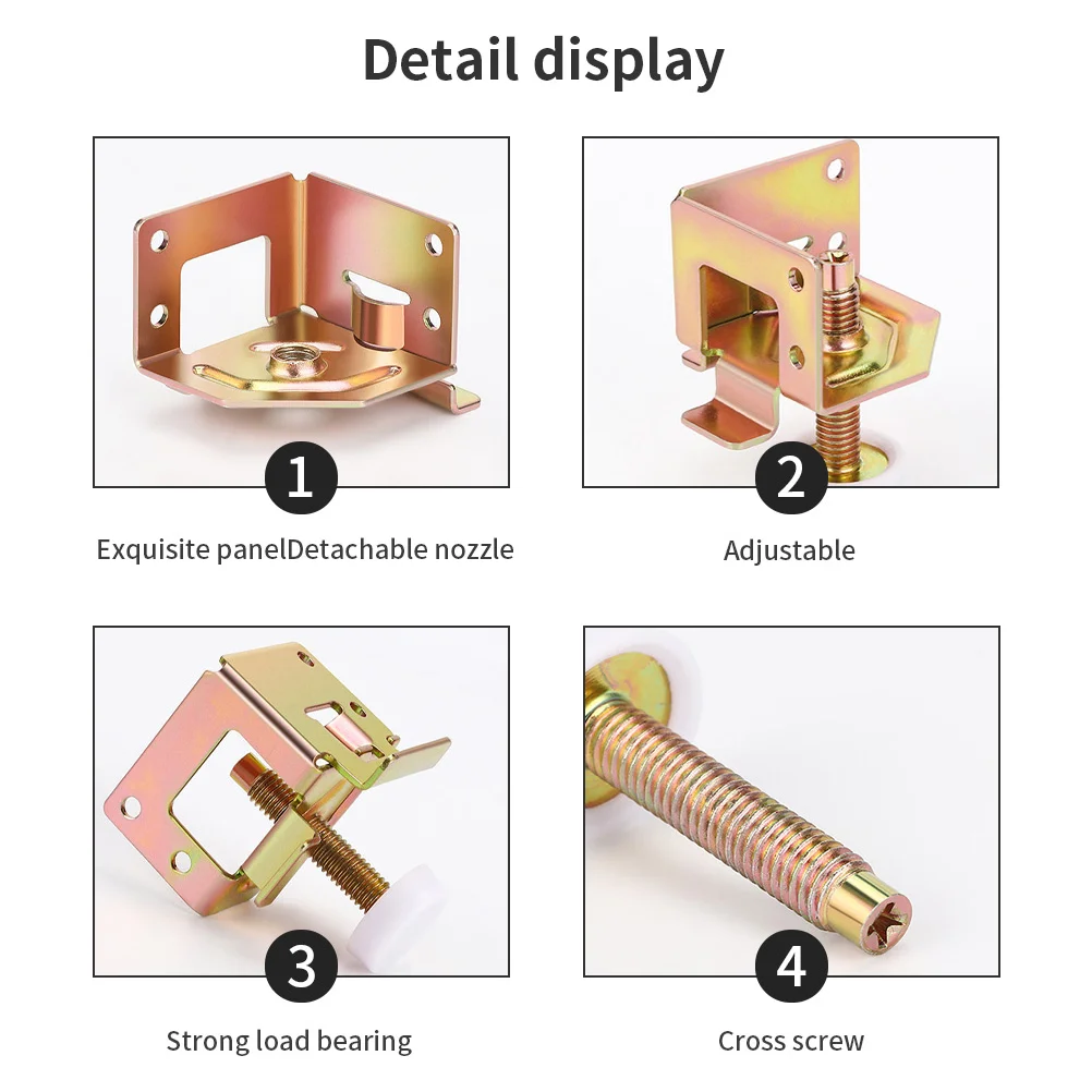 4 Pcs Furniture Adjust The Foot Pad Outdoor Table Legs Spirit Level Heavy Duty Out Door Furniture for Cabinets