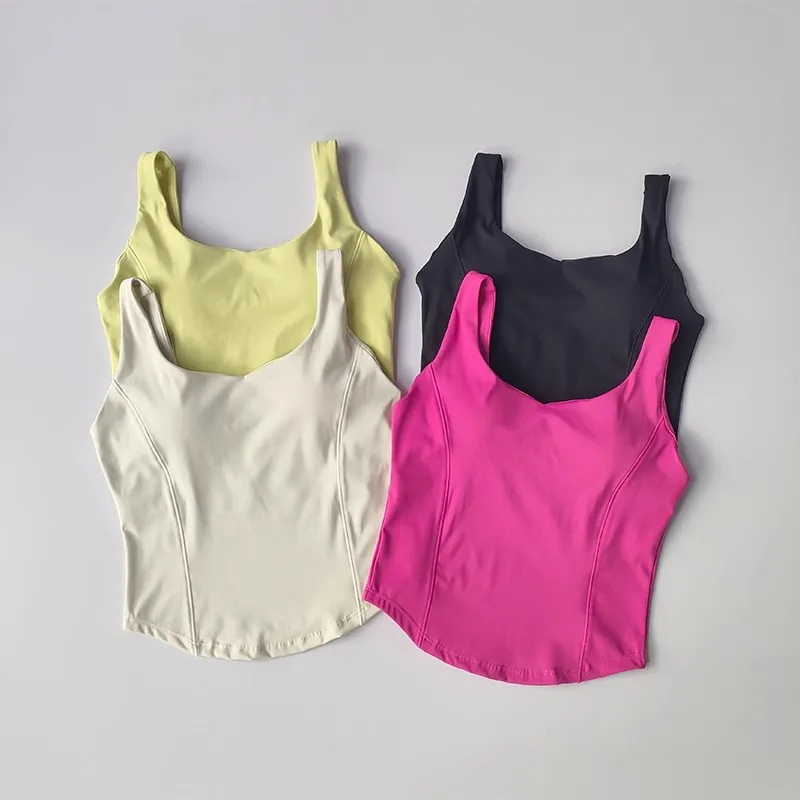 Women's fitness sports jacket, short shirt, beautiful back, for running, shock absorber, gathering and slimming, feeling bare, worn.