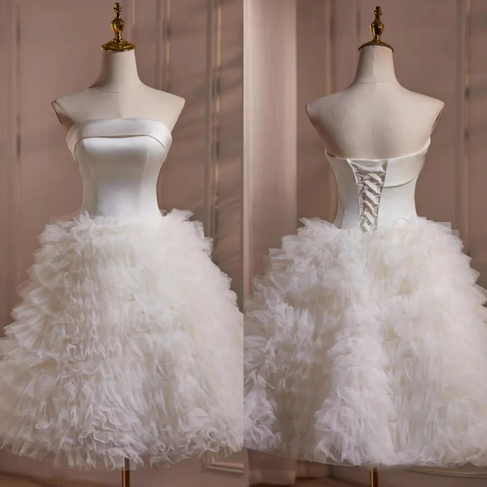 

В наличии простые размеры, дневное ДРАПИРОВАННОЕ ТРАПЕЦИЕВИДНОЕ короткое платье без бретелек, женское классическое повседневное подходящее ко всему