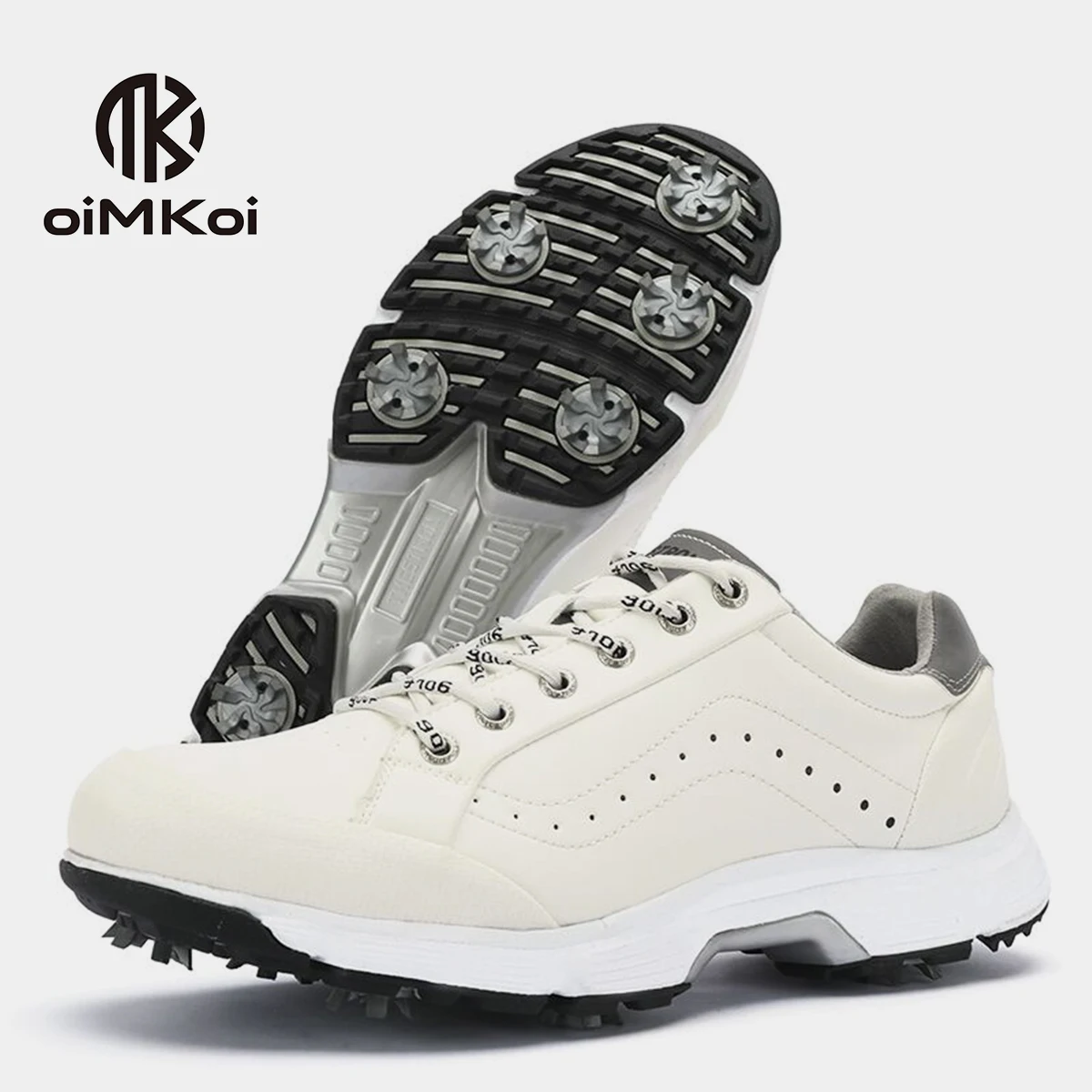 OIMKOI Premium Gentleman Pro 2.0 (W/ Spikes) Golf Shoes Professional Training Sneakers