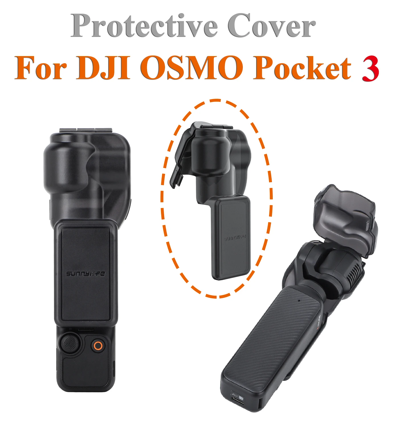 Protective Case For DJI Osmo Pocket 3 Handheld Camera Screen Cover Lens Cap Gimbal Fixed Scratch-proof Fame Accessories action camera accessories camera accessories handheld gimbal accessories