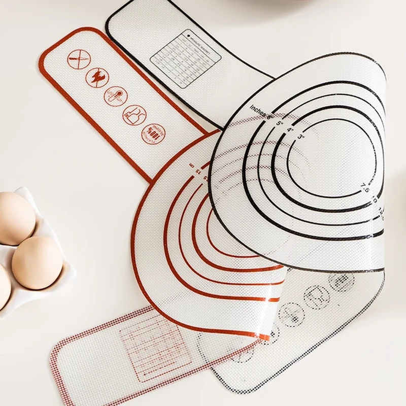 Silicone Non-Stick Bread Kneading and Transfer Pad with Long Handle – Heat-Resistant Bakery Tool