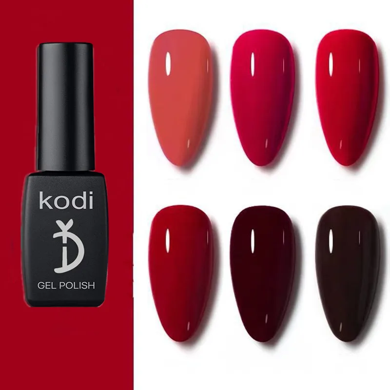 

YD KODI PROFESSIONAL 12ML гель для ногтей с блестками красный УФ-гель для ногтей, удаляемый замачиванием, стойкий лак для ногтей