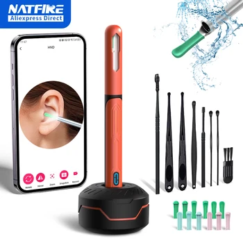 Ear Cleaner with Camera Set HD Ear Sticks Otoscope USB C Charging Endoscope Wax Removal Tool Earpick Ear Cleaning Set NK3 Pro 1