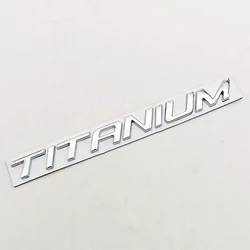 Chrome Black Car Sticker Logo & TITANIUM Rear Boot Badge Emblem (Chrome)