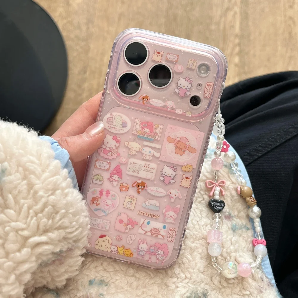 Hello Kitty Melody Cartoon Pink Phone Case image 15