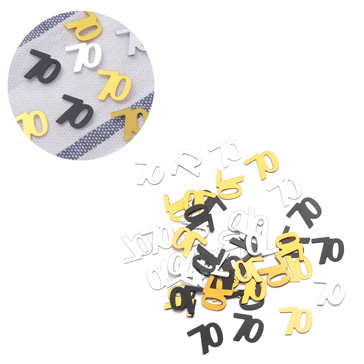 Sequins 70th Birthday Table Scatters 70 Anniversary Decor Wedding Table 70 1200pcs