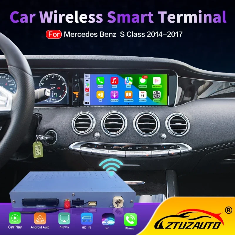 Wireless CarPlay interface for Mercedes Benz S-Class 2014-2017 with NTG5.0 System Android Auto Mirror Link AirPlay Car Play