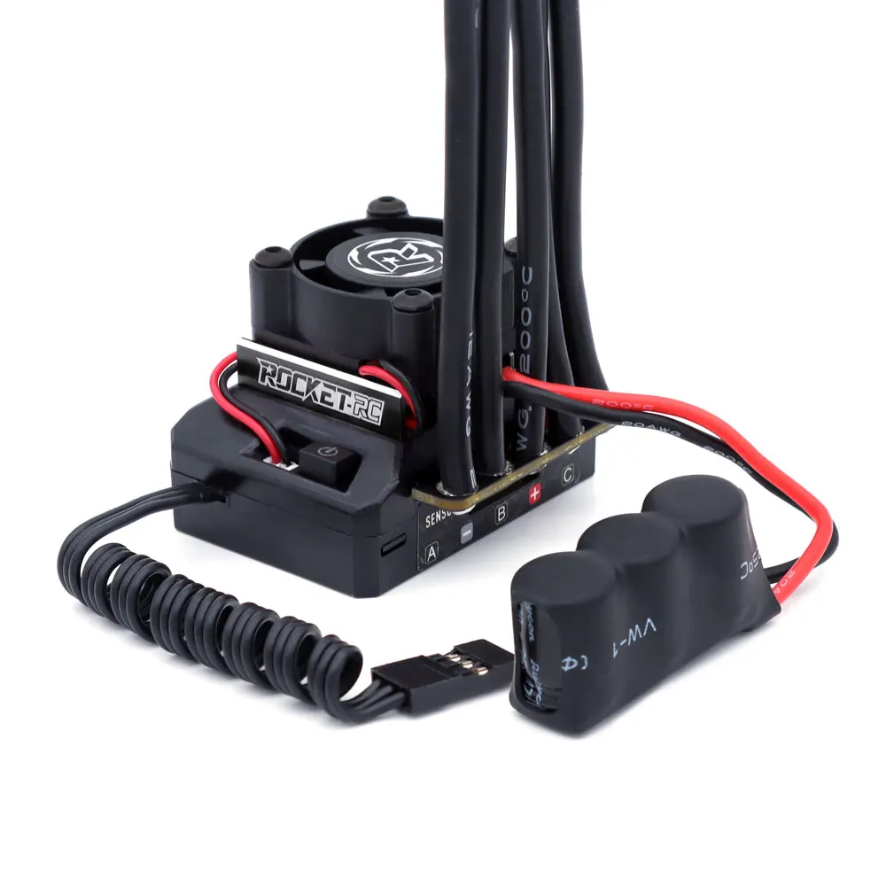 ESC 130A sans balais avec carte programme pour voiture RC 1/10