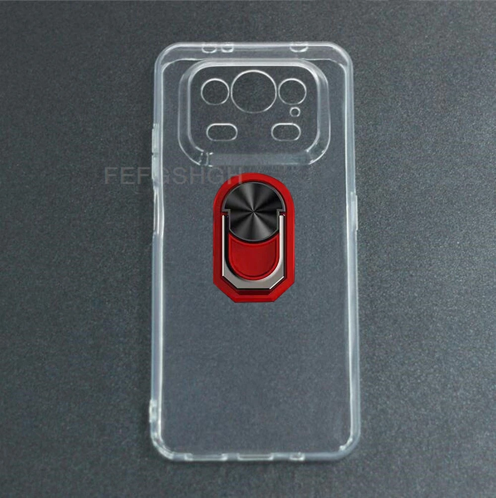 Durable Back Ring Holder Phone Case with TPU Soft Silicone Protection