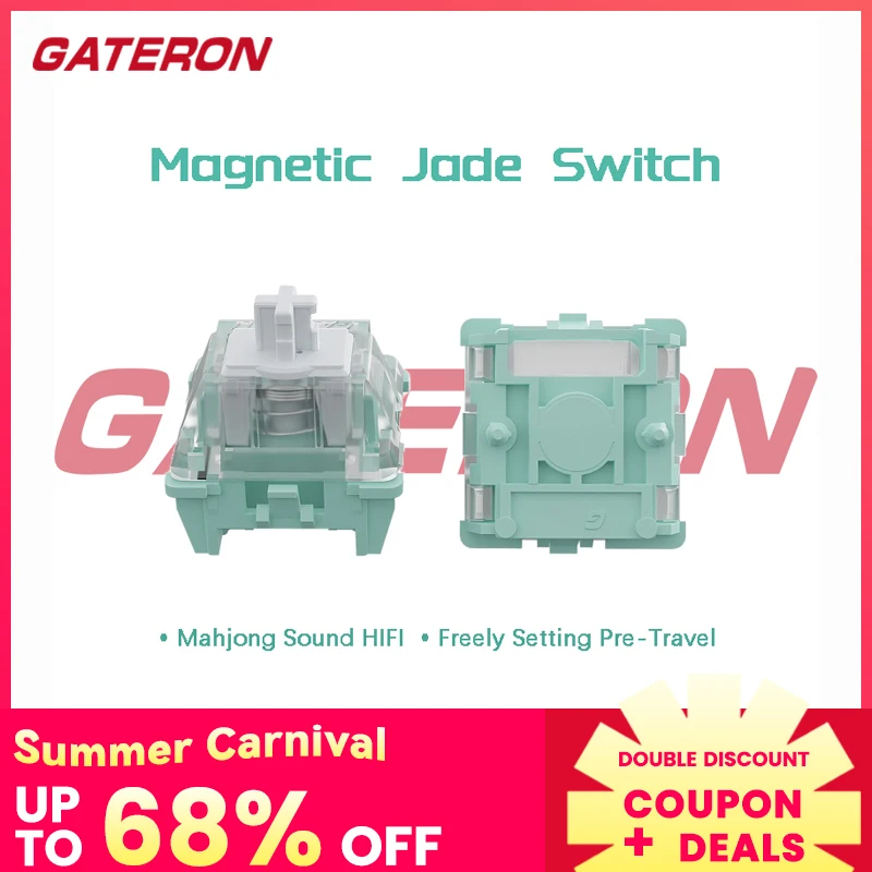 Gateron Magnetic Jade Switch Linear Para Teclado Mecânico Hifi Pre ...