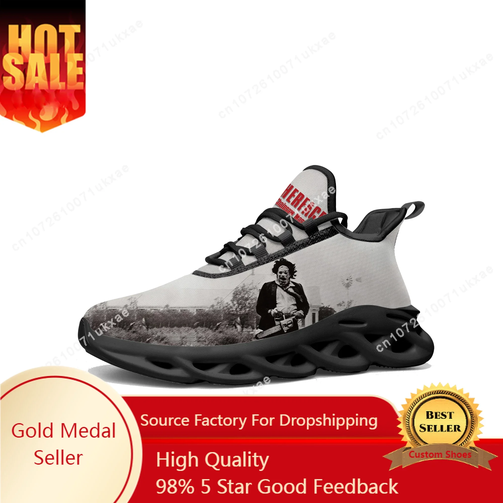 

Texas Chainsaw Massacre Leatherface Flats Sneakers Mens Womens Sports Running Shoes High Quality DIY Sneaker customization Shoe