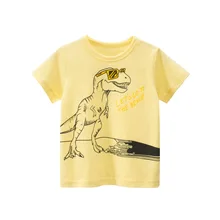 

Toddler Boy Cartoon T Shirt Short Sleeve Dinosaur T-shirt Kids Summer Clothes Baby Boy Cotton Shirts Tops Tee Boutique Outfits