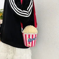 Women Creative popcorn Bucket Bag Cute Girl Student small shoulder bag 1