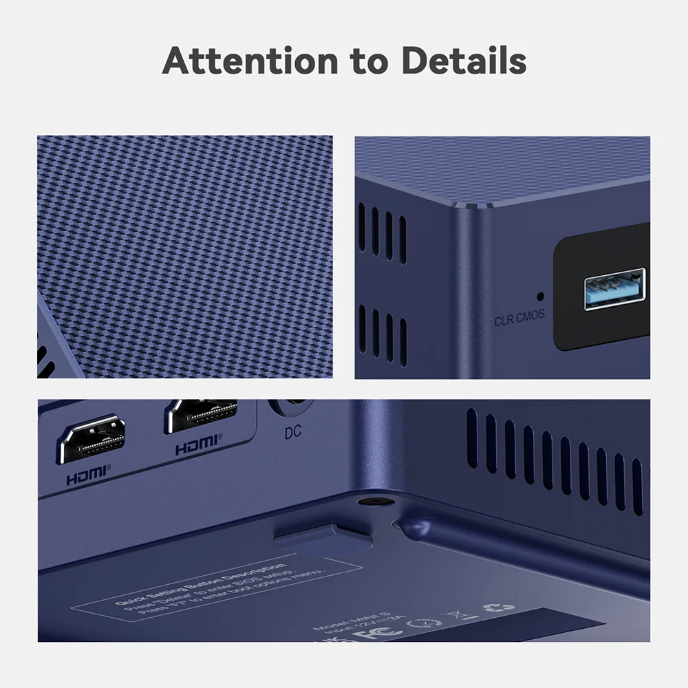 Beelink MINI S13 Mini PC Intel Twin Lake N150 16GB DDR4 500GB SSD Wifi6 1000M LAN Desktop Mini Computer VS Mini S12 Pro MINI S 2