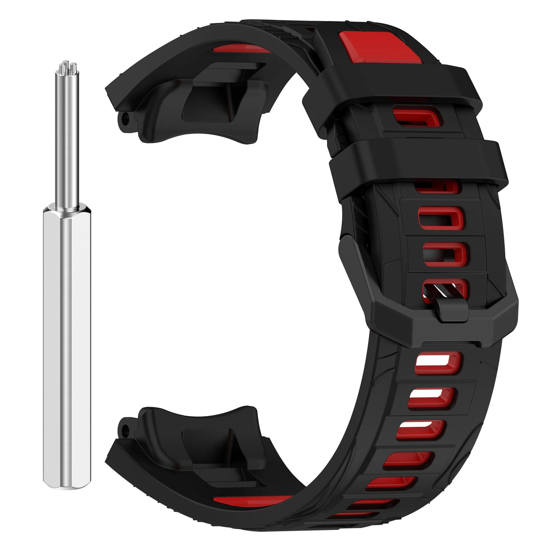 Premium Dual-Tone Silicone Smartwatch Strap - Compatible with Popular Smartwatch Models