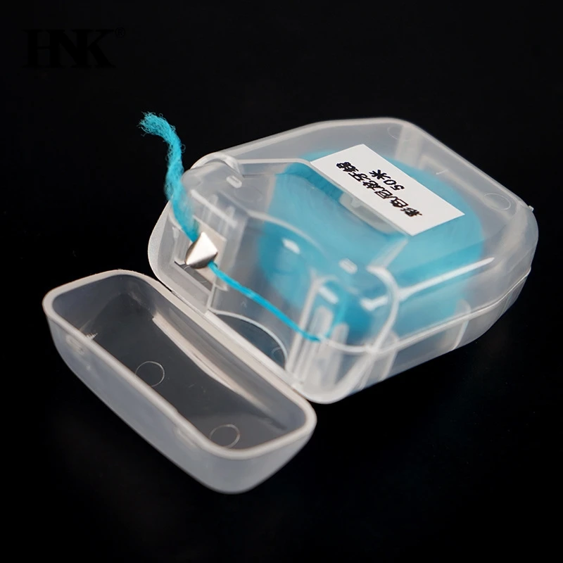 

Colored Nylon 50m Dental Floss Disposable Oral Care Flosser Teeth Cleaning Pick Oral Hygiene Health Clean Wire Portable