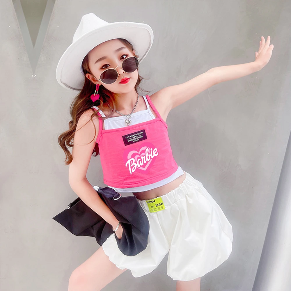 

2 шт., Детский комплект из жилета и шортов для девочек