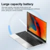 14.1" Ultra Slim Laptop 16GB RAM 2TB SSD Intel N3700 Notebook Gamer Windows 11 Pro 1920*1080  Display Office Study Computer PC 2