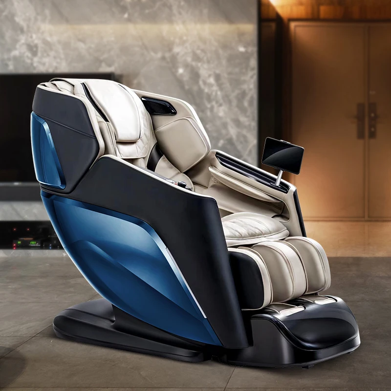 

Luxury Electric SL Track 4D Zero Gravity Full Body Thai Stretch Shiatsu Wireless charging Massage Chair with Auto Foot Extension