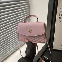 Lucky butterfly bag women's new fashion solid color simple texture trend beautiful casual shoulder messenger bag portable small - Image 3