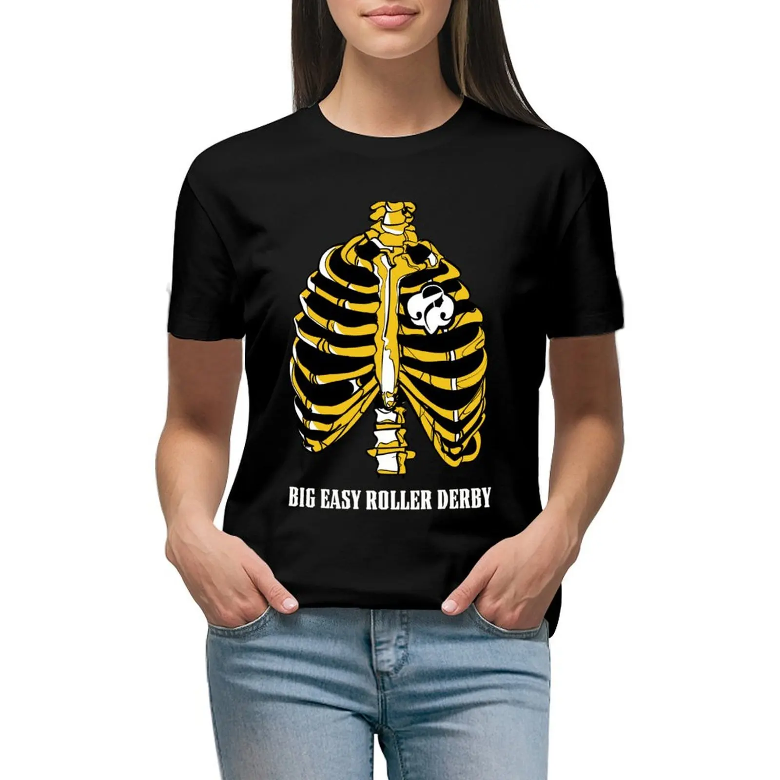 

Big Easy Roller Derby has Heart T-Shirt cute tops tops cute clothes black t shirts for Women