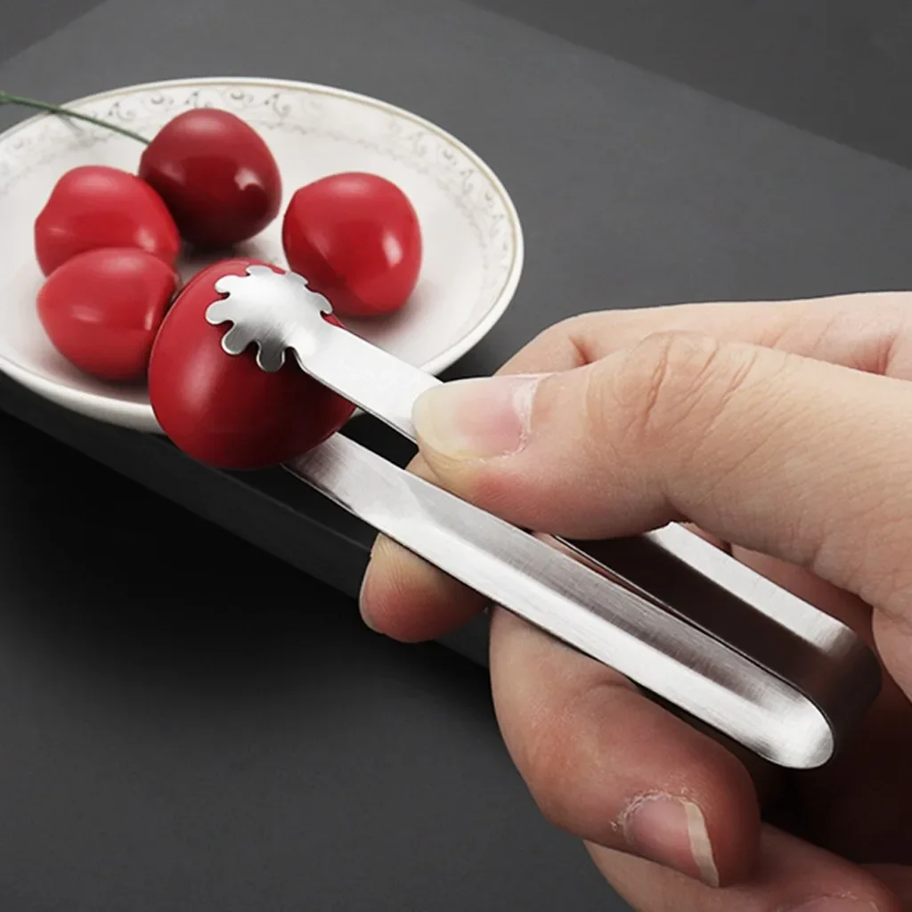 Coffee Sugar Clip Stainless Steel Tweezer Mini Clamp Tong Clips Sugar Folder Ice Clip Clamp Tea Kitchen Bar Tools Supply