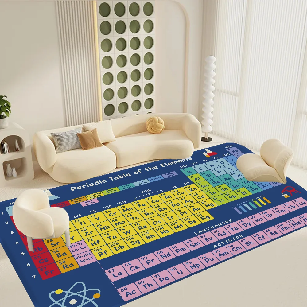 Periodic Table of Elements Bathroom Mat Anti-slip Absorb Water Long Strip Cushion Bedroon Mat Hotel Decor Mat 5