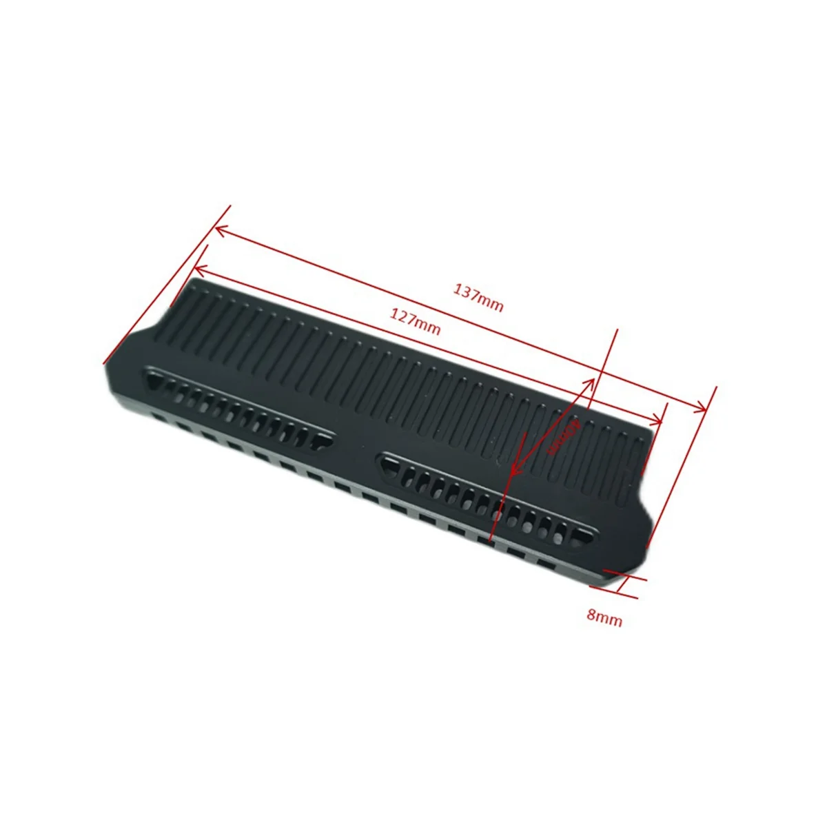 DDR4 DDR5 RAM 메모리 방열판 쿨러, 메모리 냉각 조끼 알루미늄 라디에이터, 9W 실리콘 그리스 열 전도체, 블랙
