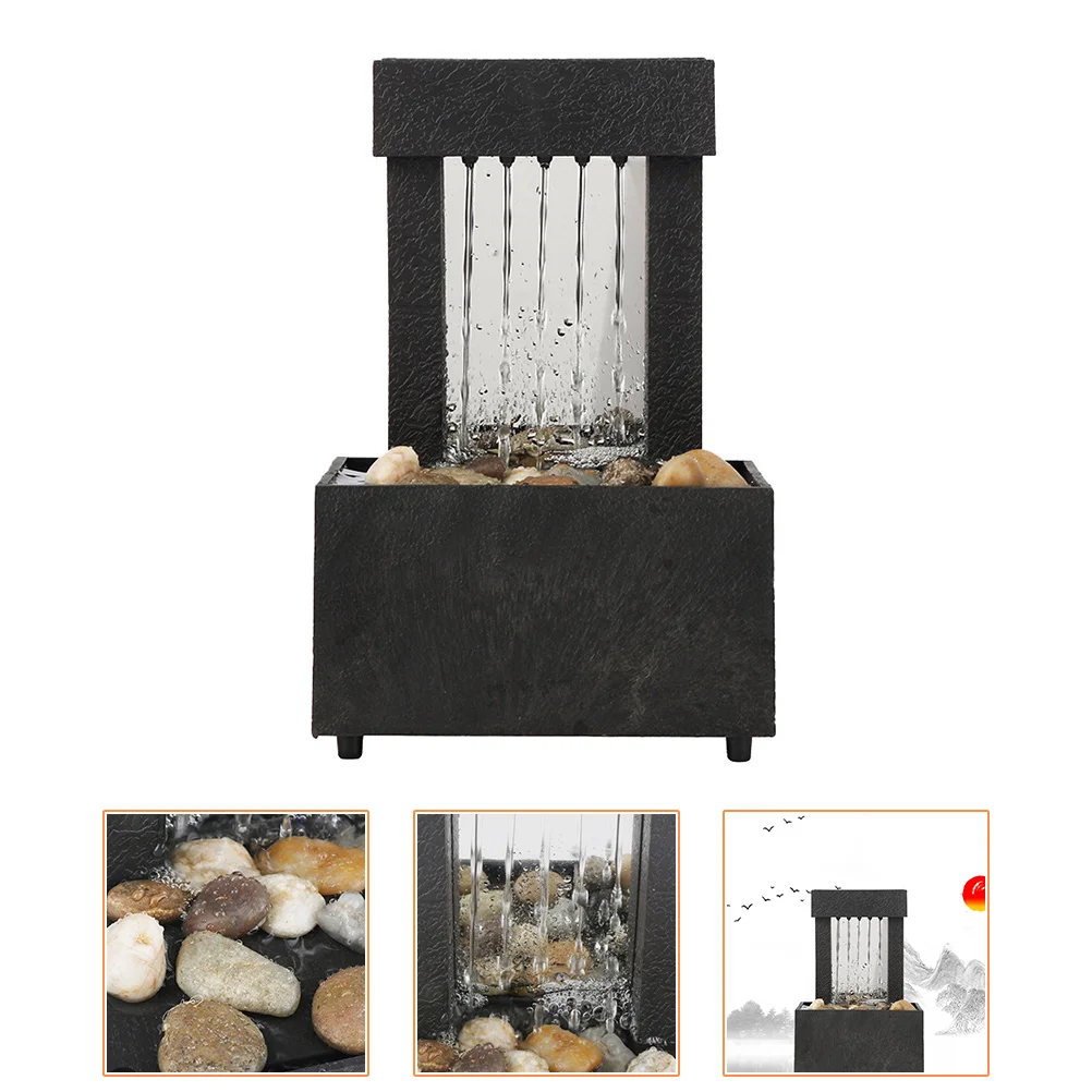 

Auspicious Decorative Premium Tabletop Water Fountain Desk Water Fountain Fountains Desktop Water Fountain for Home Decor