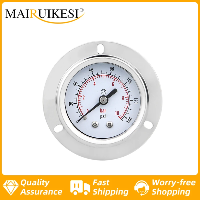 Pressure Gauge Mini Double Dial Filter Water Pressure Gauge 0600bar