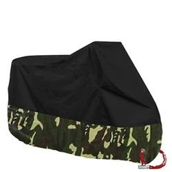 Deluxe All - Season Waterproof Motorcycle Rain Cover - UV & Dust Protection - 2XL  2101 - 2200mm (Camouflage A)