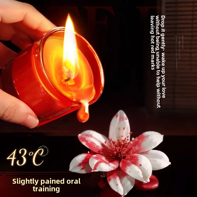 Seductive Massage Candle with SM Drip Wax Play Feature for Couples in the Bedroom