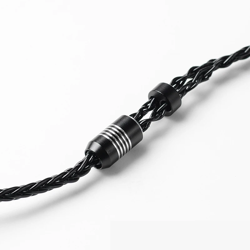Audio cable for ATH LS50 LS70iS LS200 LS300is LS400 E40 E50 E70 A2DC black 8-strand silver-plated headphone cable