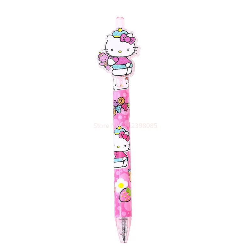 Sanrio Cartoon 24/48 Stuks Gel Pen Hello Kitty Gelukkig Nieuwjaar Creatieve 0.5 Zwarte School Briefpapier Handtekening Pennen Groothandel