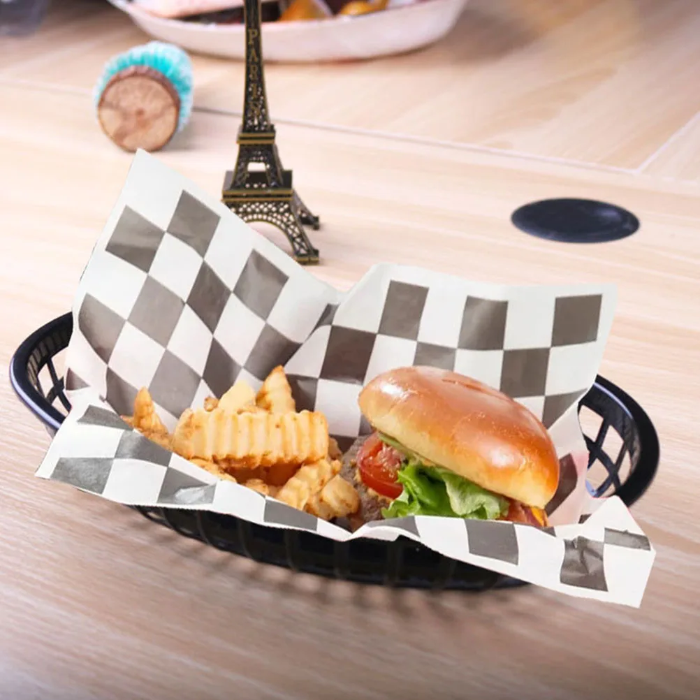 12Pcs-Plastic-Fries-Burger-Baskets-Fast-Food-Baskets-Boat-Shaped-Trays-Fried-Chicken-Basket-Fruit-Plate.jpg 12 db Műanyag Krumpli Burgerkosarak Gyorséttermi Kosarak Csónak Alakú Tálcák Sült Csirke Kosár Gyümölcslemez Nappali Snack Tányér - Image 3