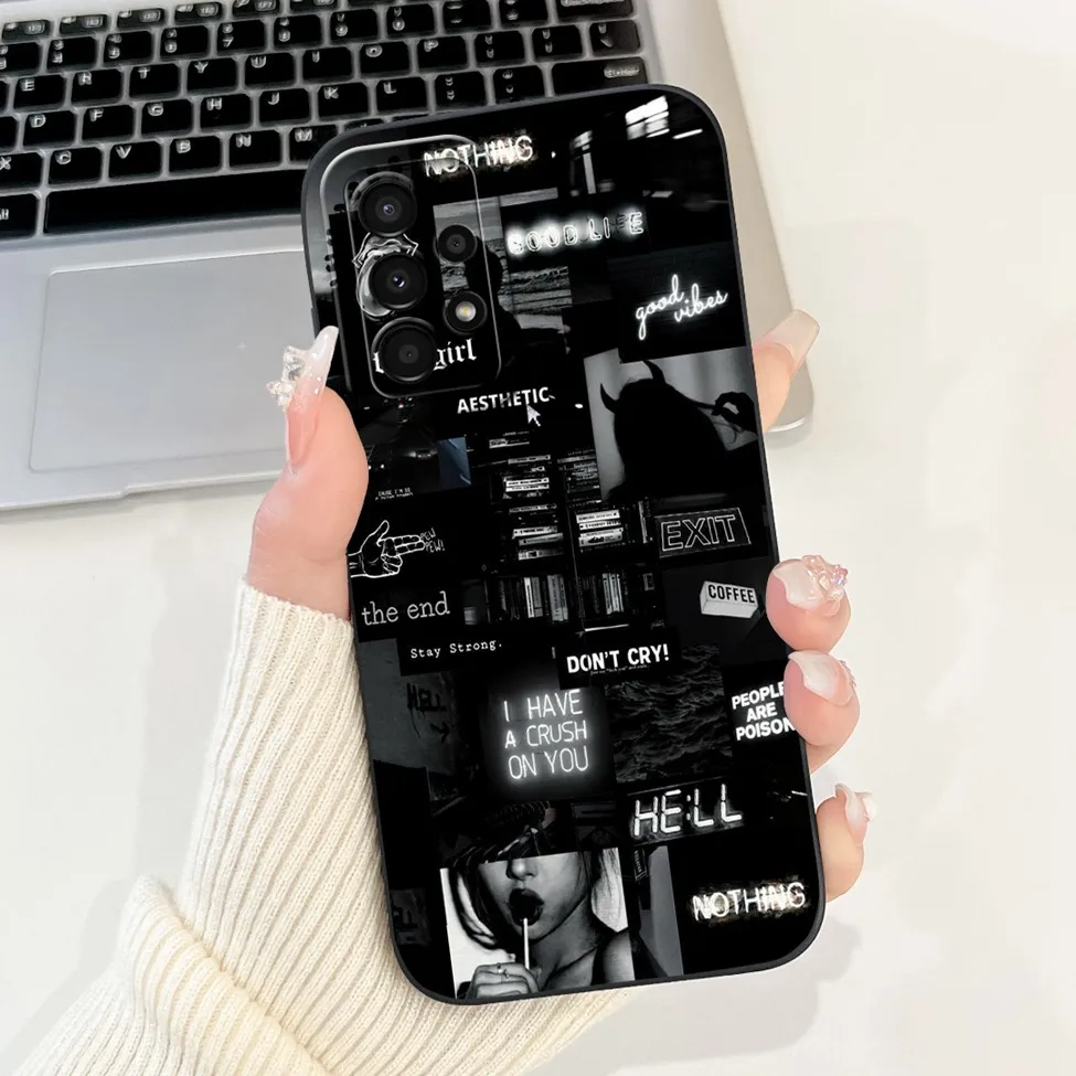 For Samsung A13 4G Case A135F Silicone Cute Fashion Butterfly Flower Love Painted Cover For Samsung A13 Galaxy A13 4G Phone Case