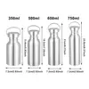 Stainless Steel Sports Fitness Bottle Bicycle Water Bottle Single Walled Insulated Metal Flask 3