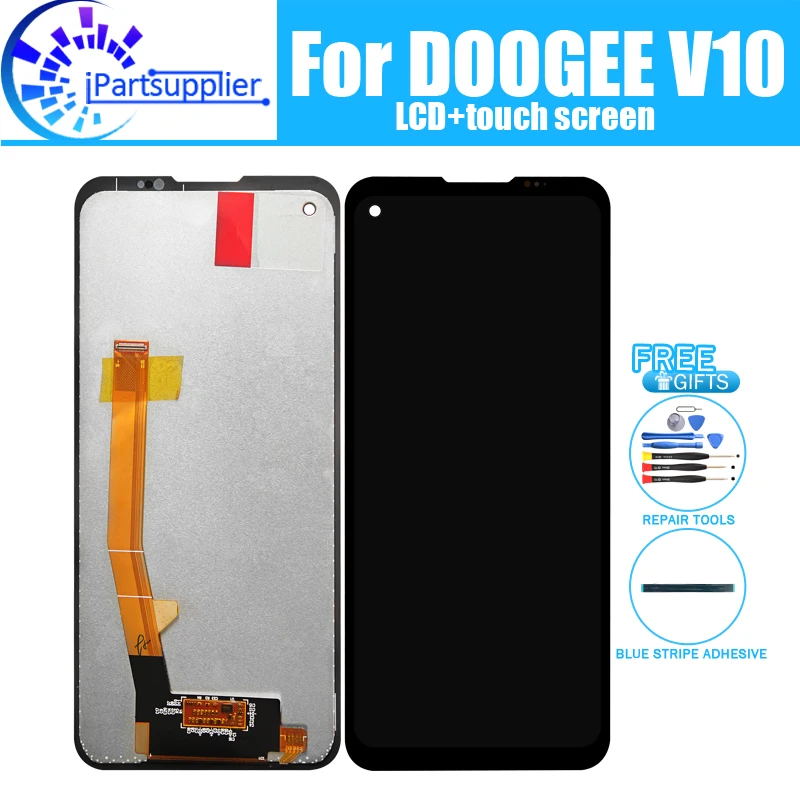 Polegada Doogee V10 Display Lcd Mais Touch Screen Digitador Assembléia 100 Original Novo Lcd Mais Digitador de Toque para Doogee V10 Mais Ferramentas. 6.39
