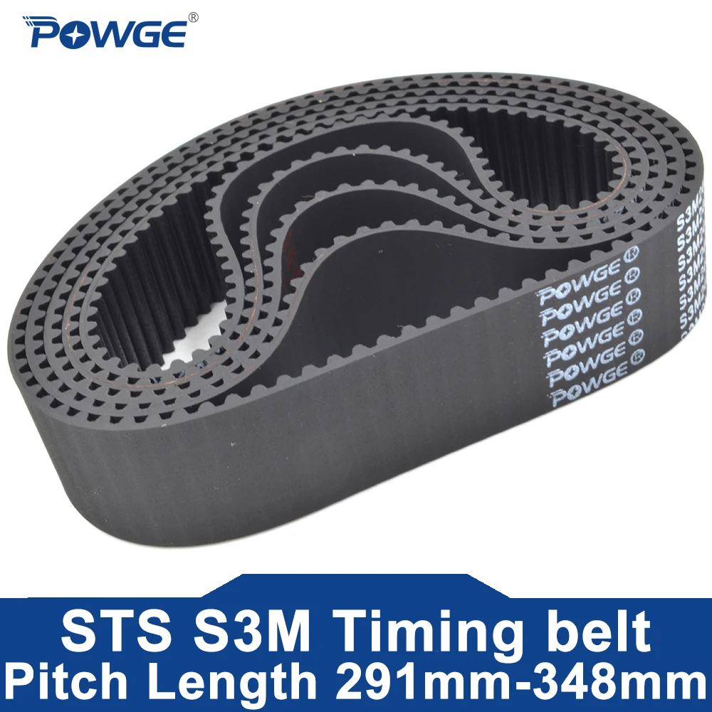 

POWGE STD S3M Timing belt Lp=291 294 297 300 303 306 309 312 315 318 321 324 327 330 333 336 339 342 345 348 Width 6-25mm Rubber