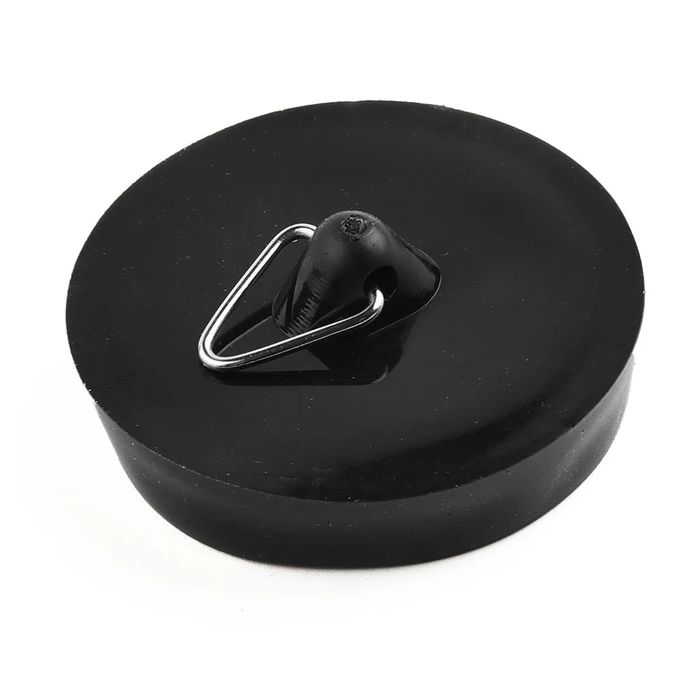 Drain Stopper Rubber Sink Plug Replacement For Bathtub Kitchen Sink Bathroom Laundry Room Sink Stopper Black Accessories