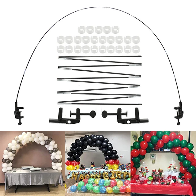 Kit arco per palloncini da tavolo regolabile fai da te matrimonio Baby  Shower decorazione per feste di compleanno supporto per colonne accessori per  palloncini forniture - AliExpress